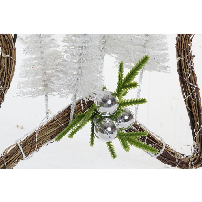 Decoracion Colgante Navidad Alpina DKD Home Decor Verde Blanco 10 x 43 x 43 cm (2 Unidades) 3 Decoracion Colgante Navidad Alpina DKD Home Decor Verde Blanco 10 x 43 x 43 cm (2 Unidades) 3