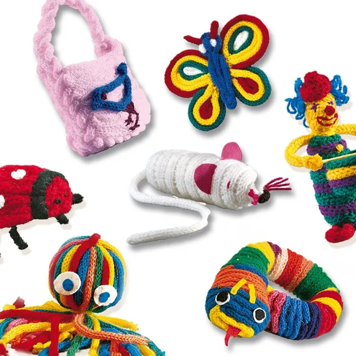Ses Creative Tricotin - Kit de Tejido con Hilos de Diferentes Colores para Niños 3