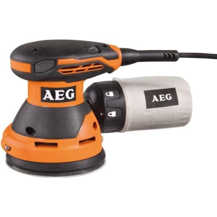 Lijadora excéntrica AEG EX125ED-SET - 300 W - Ø 125 mm