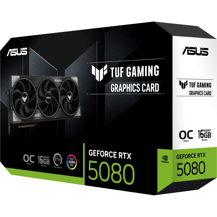 Asus 90YV0M30-M0NA00 Tarjeta Gráfica TUF Gaming GeForce RTX 5080 OC 16GB GDDR7 Blackwell PCIe 5.0 HDMI DP 3 Asus 90YV0M30-M0NA00 Tarjeta Gráfica TUF Gaming GeForce RTX 5080 OC 16GB GDDR7 Blackwell PCIe 5.0 HDMI DP 3