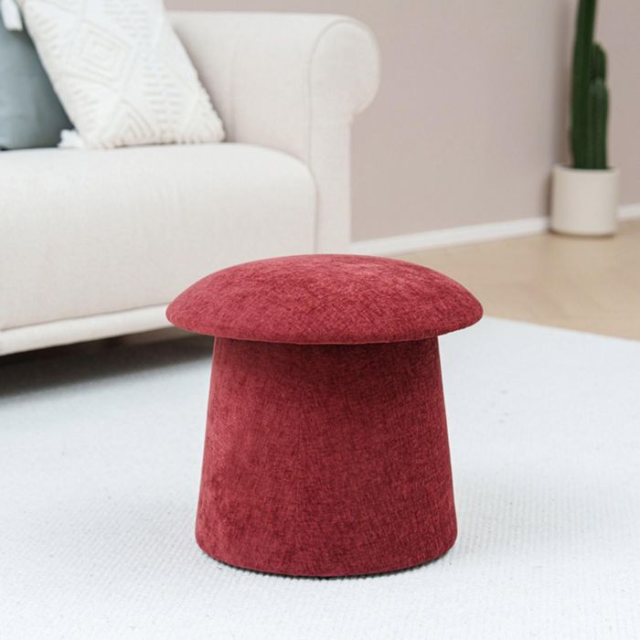 Puff Con Almacenamiento Rojo Versa 43X45CM 1 Puff Con Almacenamiento Rojo Versa 43X45CM 1