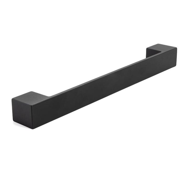 TRENTADUE Tirador Titan de Zamak para Mueble, Acabados Gris Ral 9006, Blanco Mate, Negro Mate y Negro, Distancia 224mm
