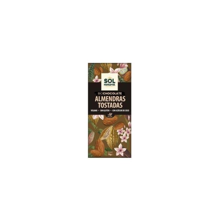 Tableta Chocolate Y Almendras Tostadas 70 G Bio Tableta Chocolate Y Almendras Tostadas 70 G Bio