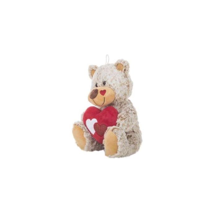 Peluche oso beig c/corazón 26cm. 1 Peluche oso beig c/corazón 26cm. 1