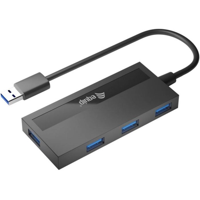 Equip Hub USB 3.2 Gen 1 (3.0 / 3.1 Gen 1) de 4 Puertos Negro 128956 Equip Hub USB 3.2 Gen 1 (3.0 / 3.1 Gen 1) de 4 Puertos Negro 128956