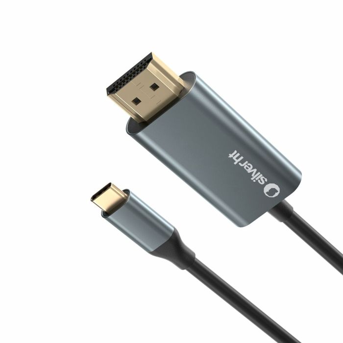 Cable USB-C a HDMI Silver HT LOGAN Negro