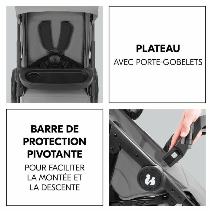 Carro de Paseo para Bebé Hauck Gris 8