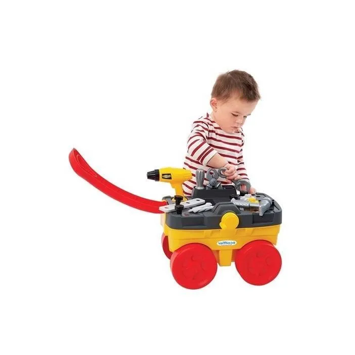 Ecoiffier Carro Mecánico con Herramientas y Base de Juego para Niños a partir de 18 Meses 3