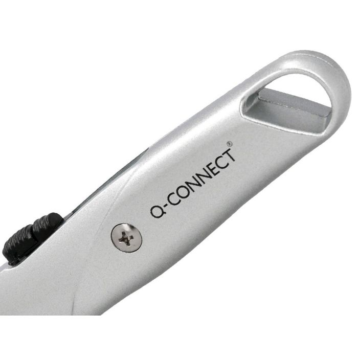 Cuter Q-Connect Metalico Ancho Retractil Con Mecanismo De Bloqueo Cuchilla 18 mm Xd-53 Blister 1 Unidad 4