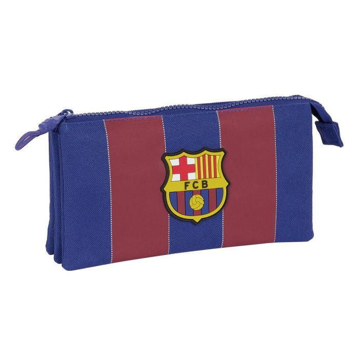 Portatodo Doble F.C. Barcelona Rojo Azul marino 22 x 12 x 3 cm