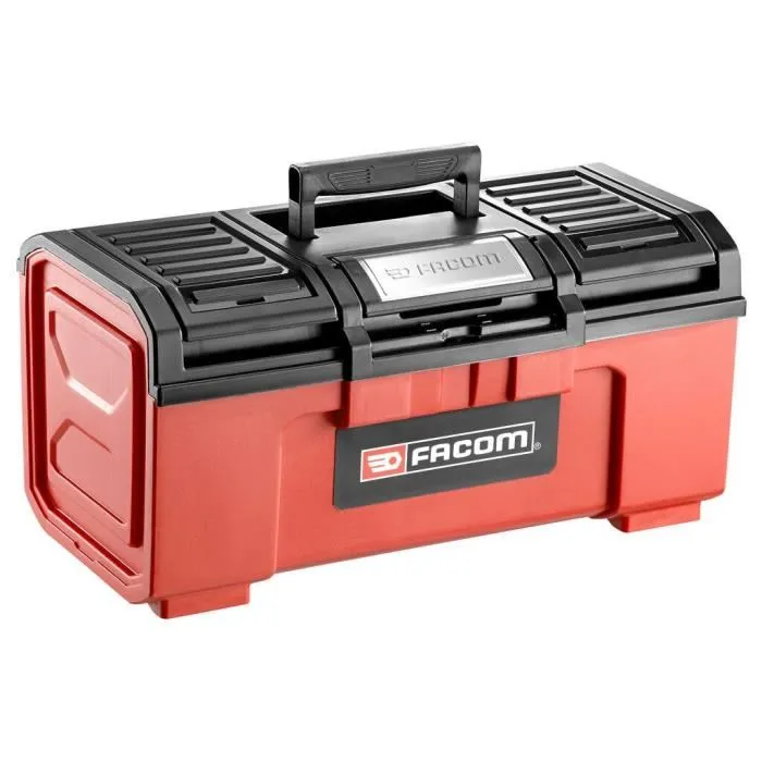 Facom Caja de Polipropileno con 20 Herramientas: Funda 19'' con Cierres Metálicos, 5 Destornilladores Protwist, 9 Llaves Macho, 4 Llaves Abiertas, Martillo y Alicates 1 Facom Caja de Polipropileno con 20 Herramientas: Funda 19'' con Cierres Metálicos, 5 Destornilladores Protwist, 9 Llaves Macho, 4 Llaves Abiertas, Martillo y Alicates 1