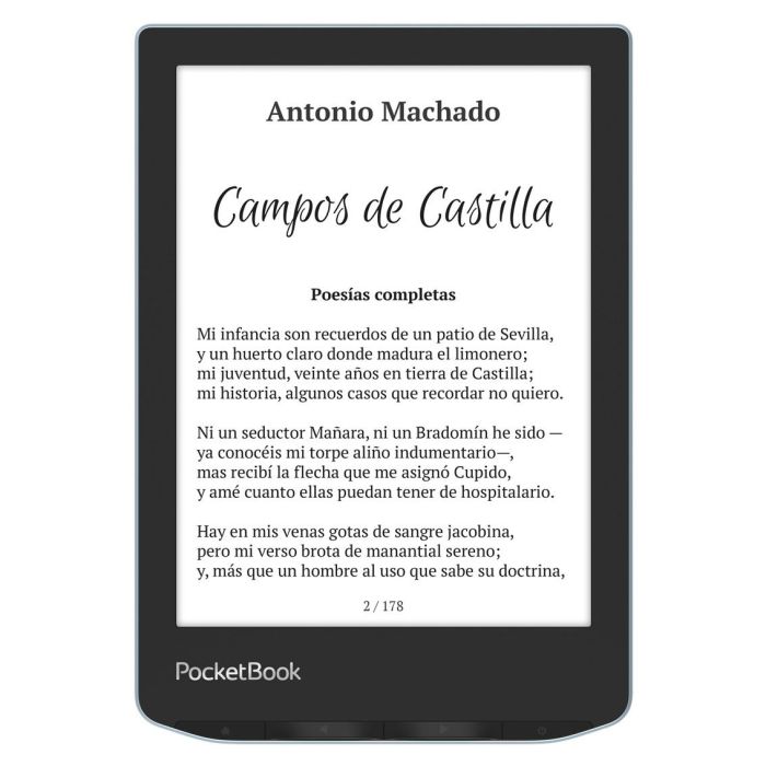 Pocketbook Verse - Libro Electrónico Ebook 6 Pulgadas, Pantalla Táctil E Ink Carta, SMARTlight, 8GB, Azul Brillante o Gris Niebla 0 Pocketbook Verse - Libro Electrónico Ebook 6 Pulgadas, Pantalla Táctil E Ink Carta, SMARTlight, 8GB, Azul Brillante o Gris Niebla 0
