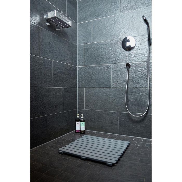 Wenko Tarima de baño in/outdoor 55x55cm gris 22947100 3 Wenko Tarima de baño in/outdoor 55x55cm gris 22947100 3