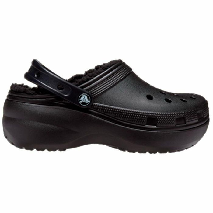 Zuecos Crocs Classic Platform Lined Clog Negro 0 Zuecos Crocs Classic Platform Lined Clog Negro 0
