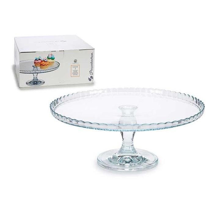 Pasabahce Tartera con Pie de Vidrio Transparente 32x12.8x32 cm (Set de 2)