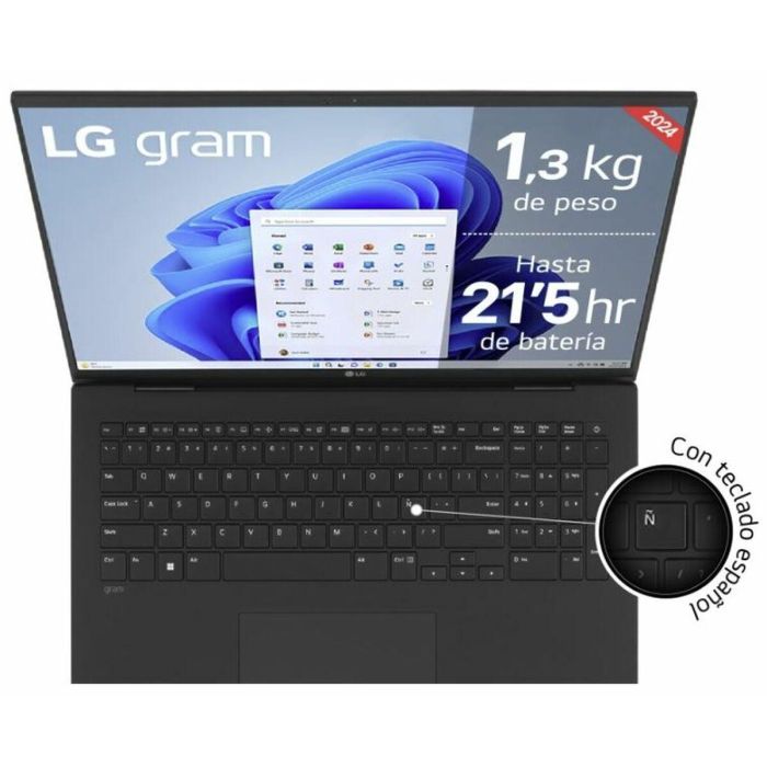 Laptop LG Gram 17Z90S-G.AD7BB 17" Intel Core Ultra 7 155H 32 GB RAM 2 TB SSD 2