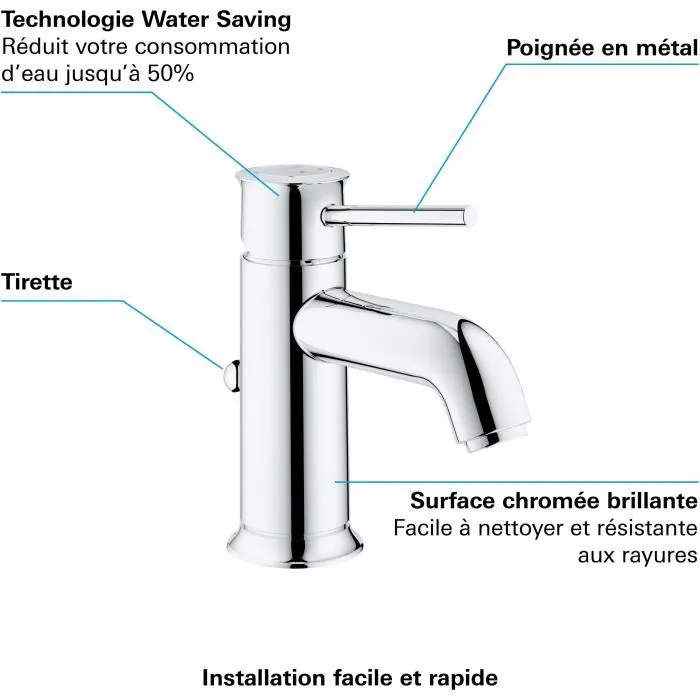 Grohe Mezclador Monomando de Lavabo Tamaño S 4 Grohe Mezclador Monomando de Lavabo Tamaño S 4