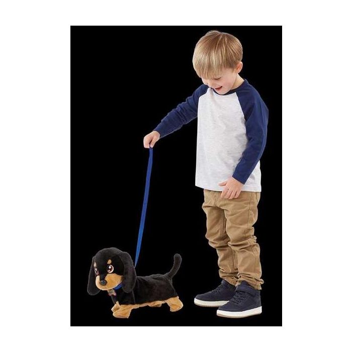 Bizak Waggles Mi Perrito Salchicha 64559091 Peluche Interactivo que camina, ladra y mueve la cola con correa incluida 21