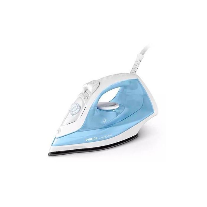 Philips GC1740/20 Plancha de Vapor Easyspeed Azul Claro, Suela Cerámica, Sistema Antigoteo, Depósito 270ml, 2000W