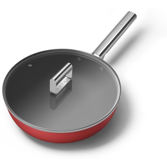 Smeg CKFW3001RDM Wok de 30cm Rojo 3 Smeg CKFW3001RDM Wok de 30cm Rojo 3