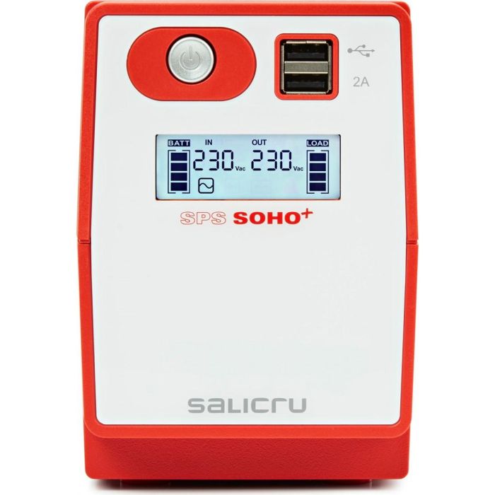 Salicru SPS 500 SOHO+ IEC SAI/UPS Line-Interactive 500 VA con Doble Cargador USB 1