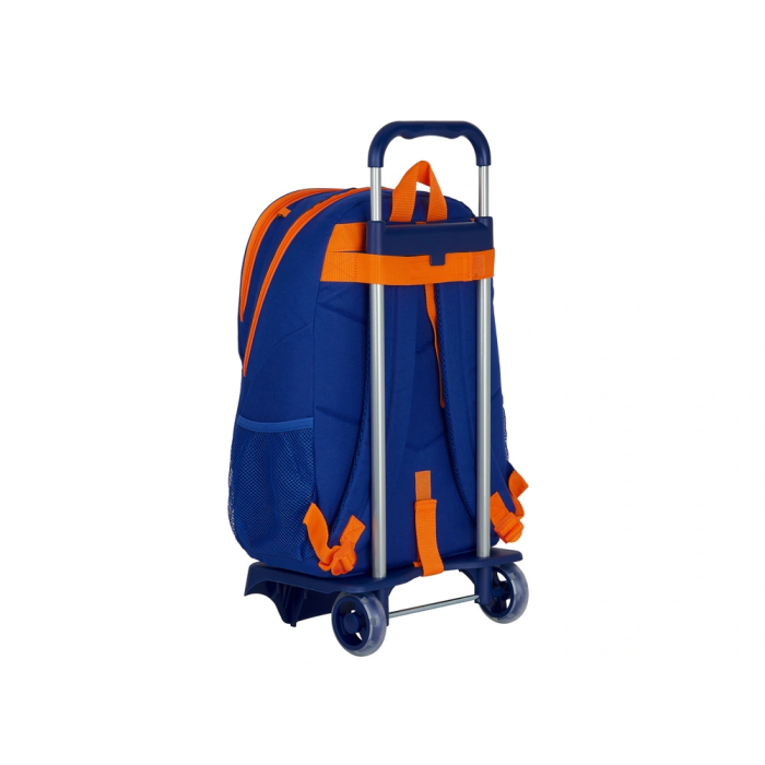 Safta Mochila con Carro Valencia Basket 665+905 Color Azul y Naranja 32x44x16cm 1