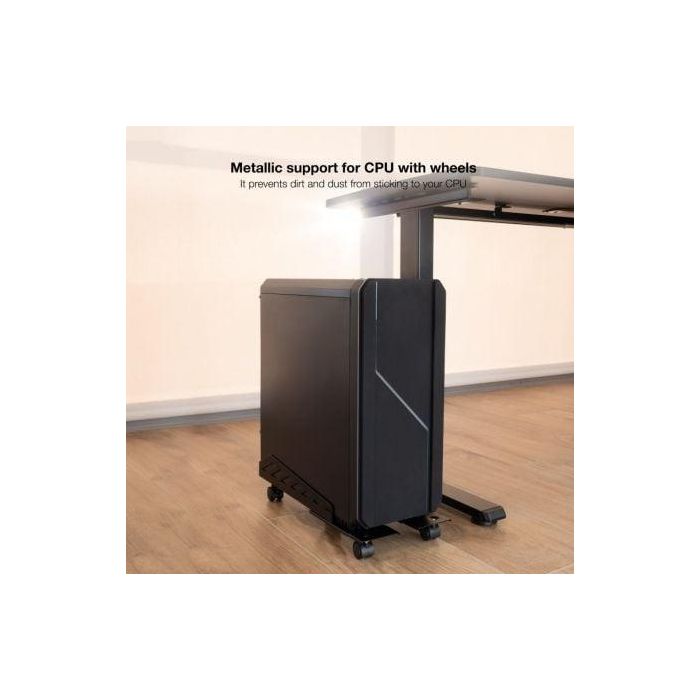 TOOQ SOPORTE METALICO PARA CPU DE SUELO CON RUEDAS BAJO 4 TOOQ SOPORTE METALICO PARA CPU DE SUELO CON RUEDAS BAJO 4
