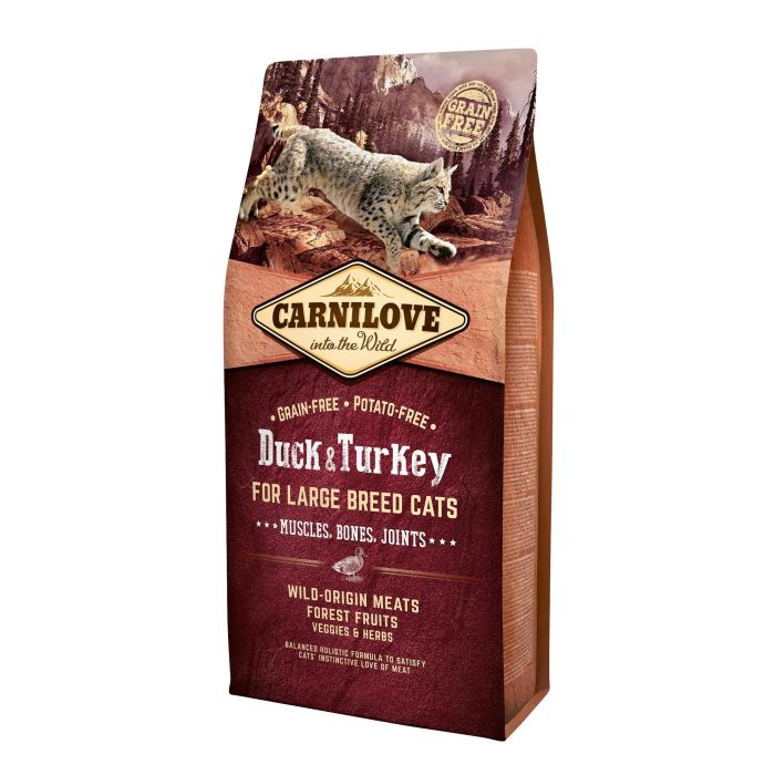 Carnilove Feline Adult Large Pato Pavo 6 kg