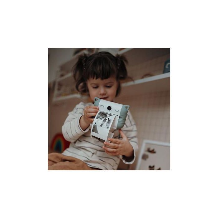Kidywolf Sofortbildkamera e Impresora Instantánea para Niños, Cámara Digital Infantil con Pantalla 2.4", 8 MP, SD, USB-C - Verde y Blanco 11
