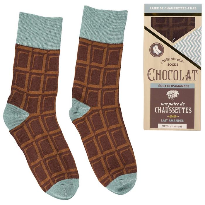The Concept Factory Par Calcetines De Chocolate Blanco, Con Leche, Negro Tallas 36-40 / 41-45
