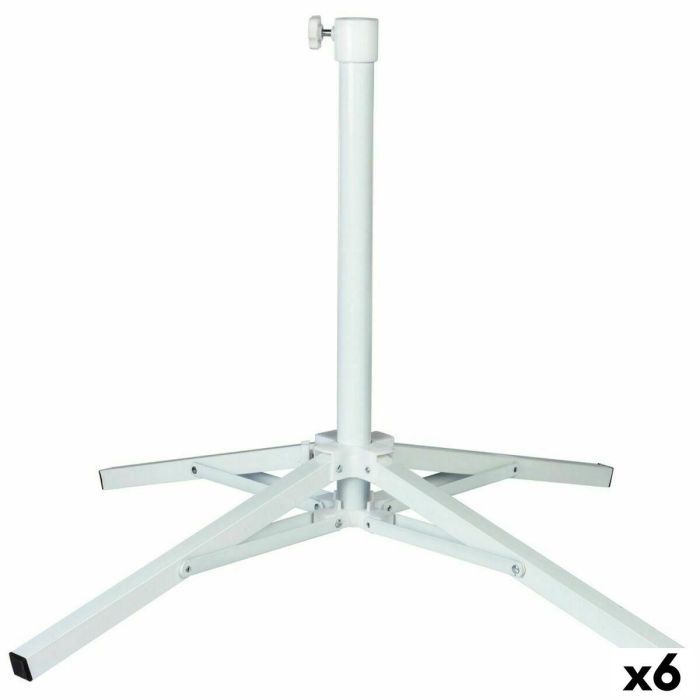 Base para Sombrilla Aktive Blanco Metal 65 x 60,5 x 65 cm (6 Unidades) 0 Base para Sombrilla Aktive Blanco Metal 65 x 60,5 x 65 cm (6 Unidades) 0