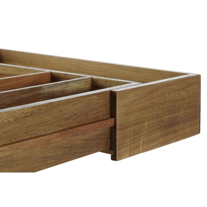 Cubertero Basicos DKD Home Decor Natural 30 x 7 x 35 cm 3