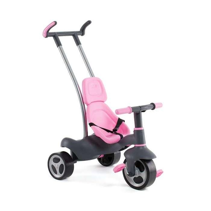 Molto Urban Trike Triciclo Rosa con Palo, Cinturón, Bolsa y Rueda de Goma 98 cm 4