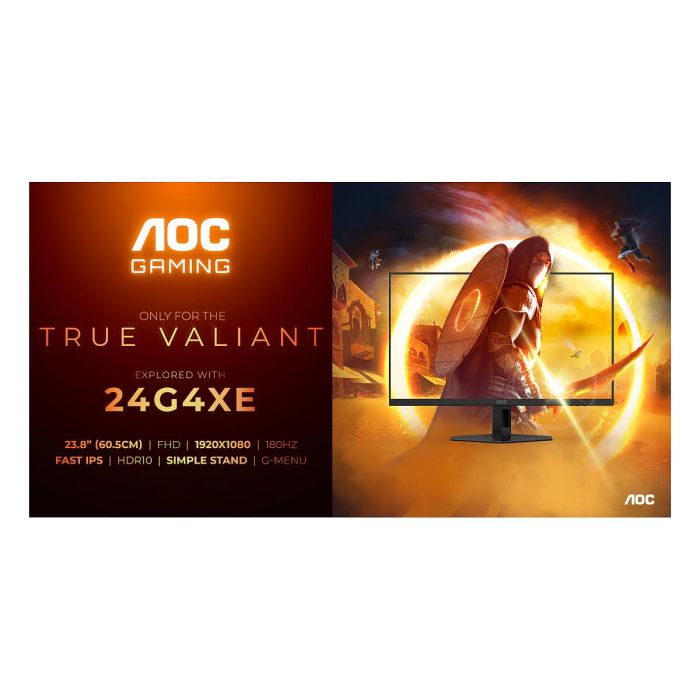 AOC 24G4XE Monitor Gaming 23.8 Pulgadas Fast IPS Full HD 1ms 180Hz HDMI DP Negro 1 AOC 24G4XE Monitor Gaming 23.8 Pulgadas Fast IPS Full HD 1ms 180Hz HDMI DP Negro 1