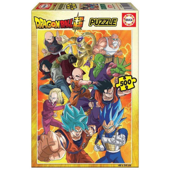 Educa 19009 Puzzle 500 piezas Dragon Ball Super para adultos, 34 x 48 cm