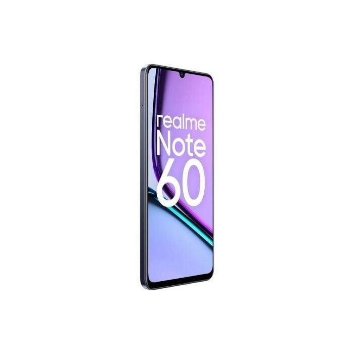 Realme NOTE 60 4-128 BK Smartphone 4GB RAM 128GB Negro, Pantalla 6.74" 90Hz, Batería 5000mAh, Cámara 32MP, Ultra Resistente 2