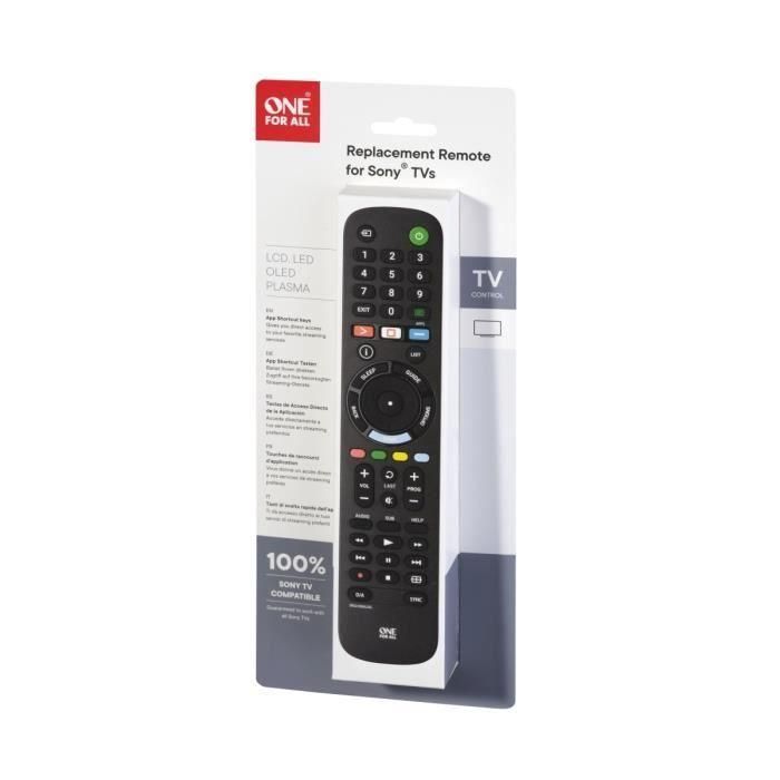 ONE FOR ALL URC4912 - Mando a distancia de repuesto para Sony TV 2 ONE FOR ALL URC4912 - Mando a distancia de repuesto para Sony TV 2