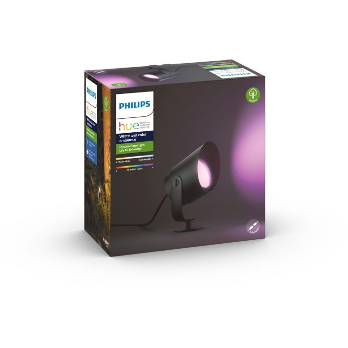 Philips Hue White & Color Ambiance Lily XL Spot 1 flg. Schwazr Verlängerung 2 Philips Hue White & Color Ambiance Lily XL Spot 1 flg. Schwazr Verlängerung 2