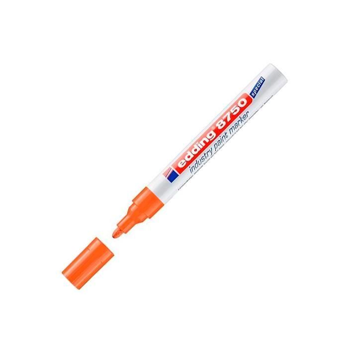 Edding Marcador Permanente Industrial Tinta Opaca Naranja - 10 Unidades (10 Unidades)