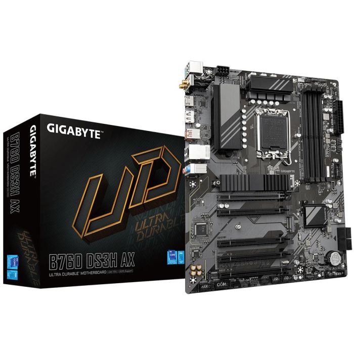 GIGABYTE B760 DS3H AX placa base Intel B760 Express LGA 1700 ATX GIGABYTE B760 DS3H AX placa base Intel B760 Express LGA 1700 ATX