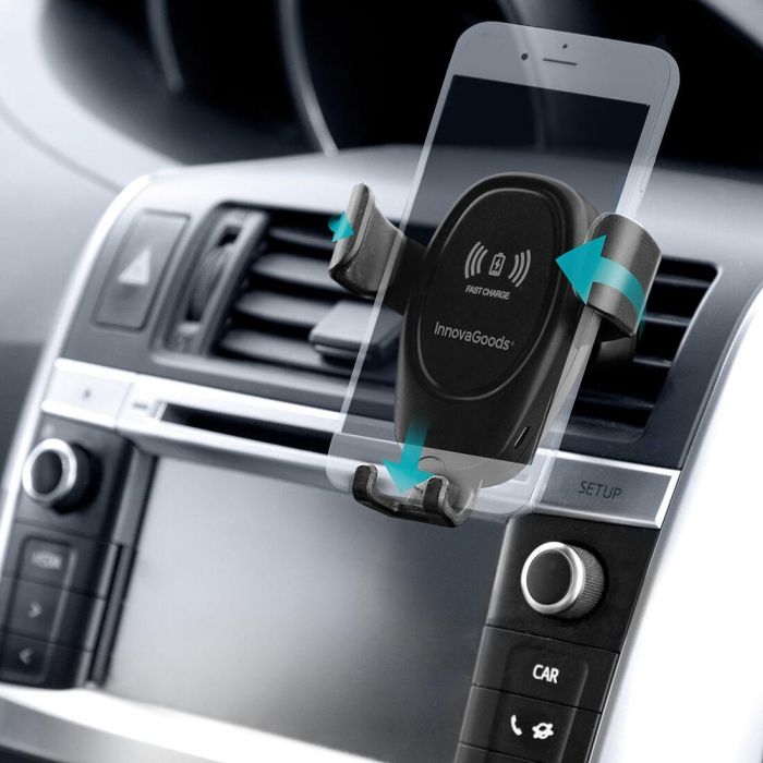 Soporte de Móvil con Cargador Inalámbrico para Coches Wolder InnovaGoods 5
