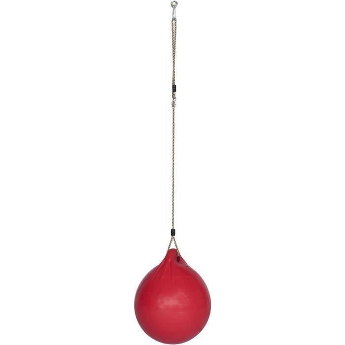 Columpio de pelota - TRIGANO - Columpio de pelota - Rojo - Para niños - Diámetro 40 cm