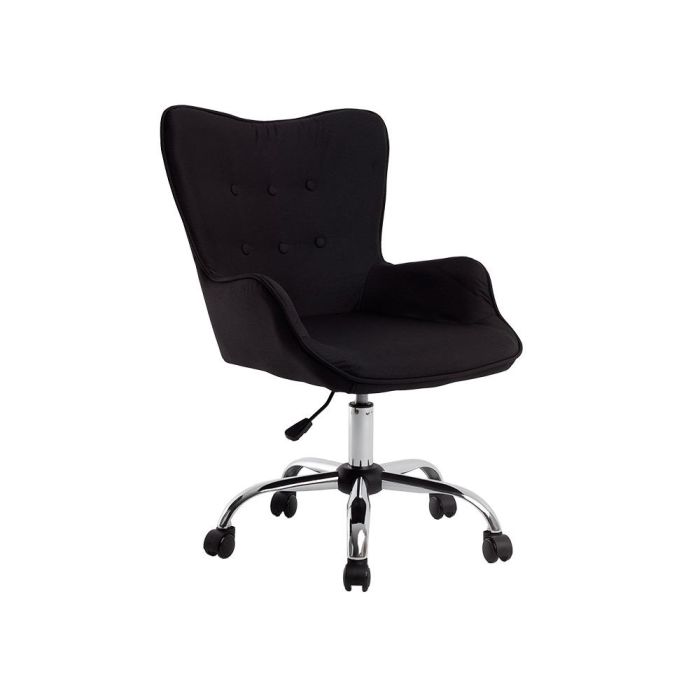 Silla Q-Connect Escritorio Mes Sina Base Metalica Alt Max 960 Anc 570 Prof 620 Ruedas Premium Color Negro 4