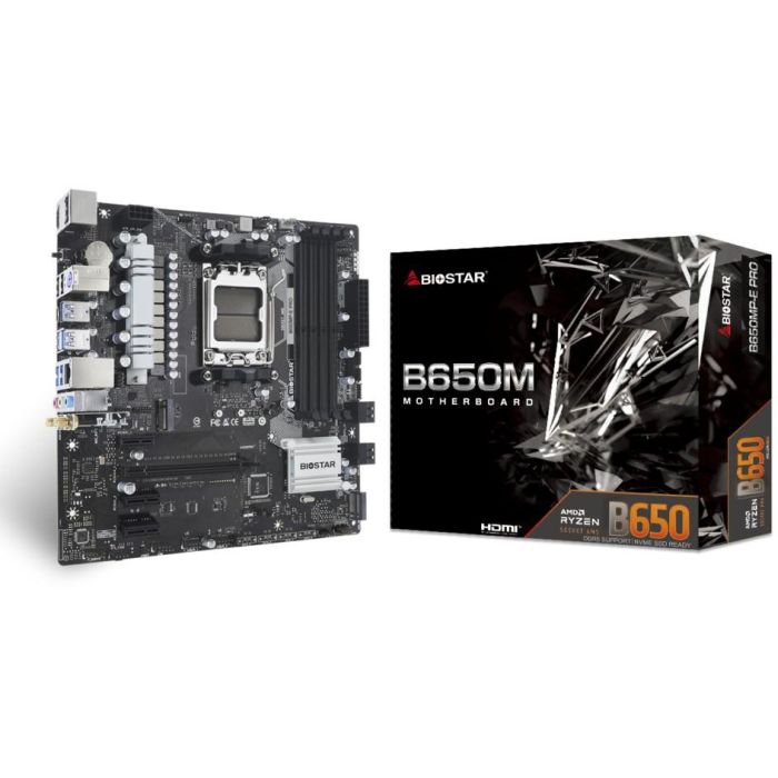 BIOSTAR B650MP-E PRO B650.AM5.mATX.DDR5 - Placa Base para AMD AM5 con DDR5 3 BIOSTAR B650MP-E PRO B650.AM5.mATX.DDR5 - Placa Base para AMD AM5 con DDR5 3