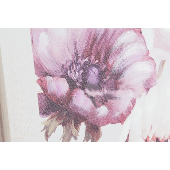 DKD Home Decor Cuadro Romantico Rosa 70 x 70 cm (2 Unidades) Lienzo Abeto 2