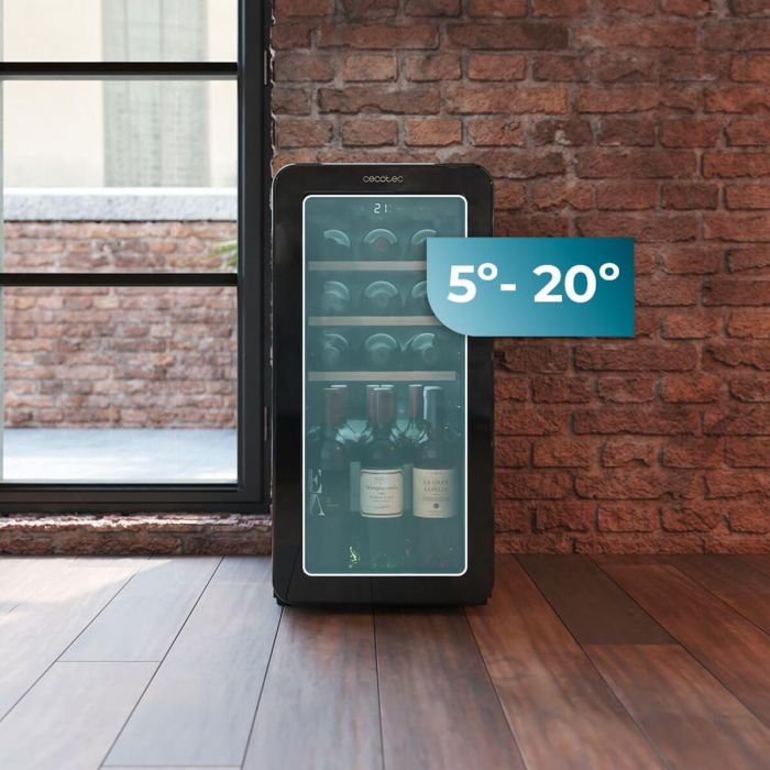 Cecotec Vinoteca independiente 18 botellas Bolero GrandSommelier Origin 18 Hit Rojo 1