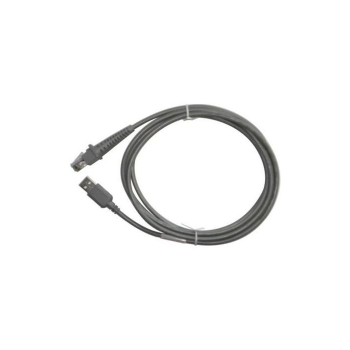 Datalogic Cable de Transferencia de Datos USB Tipo A Macho/Macho Mejorado, 2m, Gris