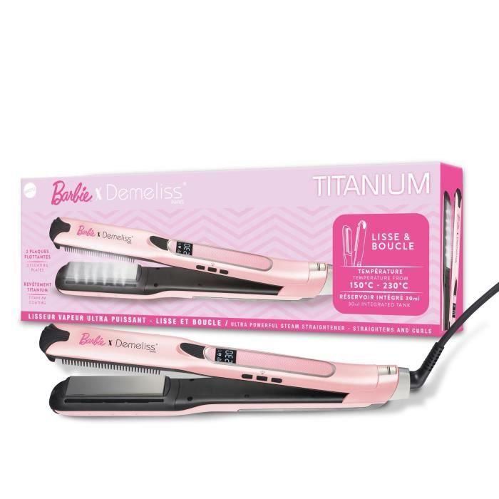 Plancha de pelo DEMELISS Barbie Edition Titanium V2 2