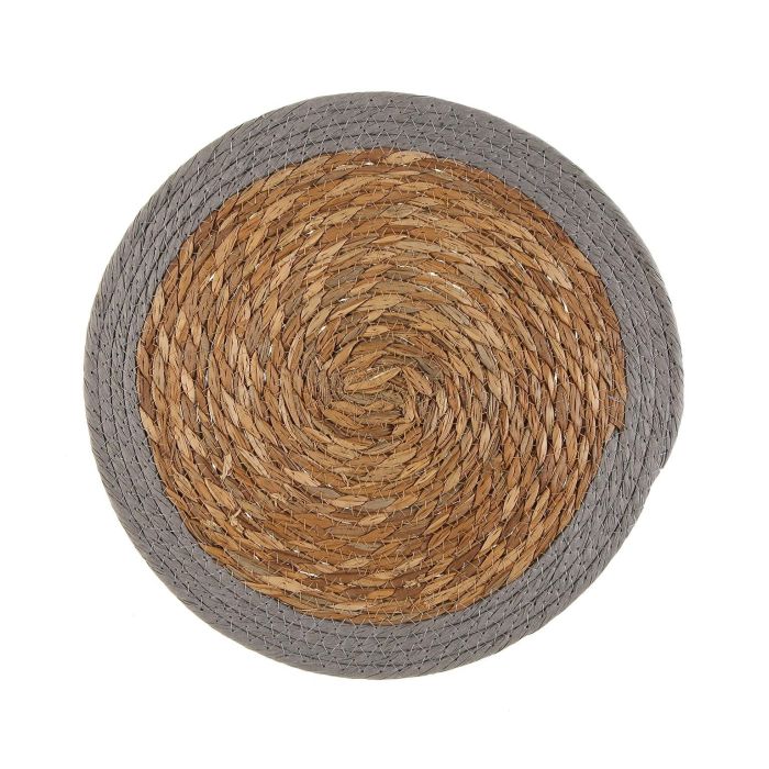 Salvamantel Gris 35 cm Versa - Algas y papel (6 Unidades) Salvamantel Gris 35 cm Versa - Algas y papel (6 Unidades)
