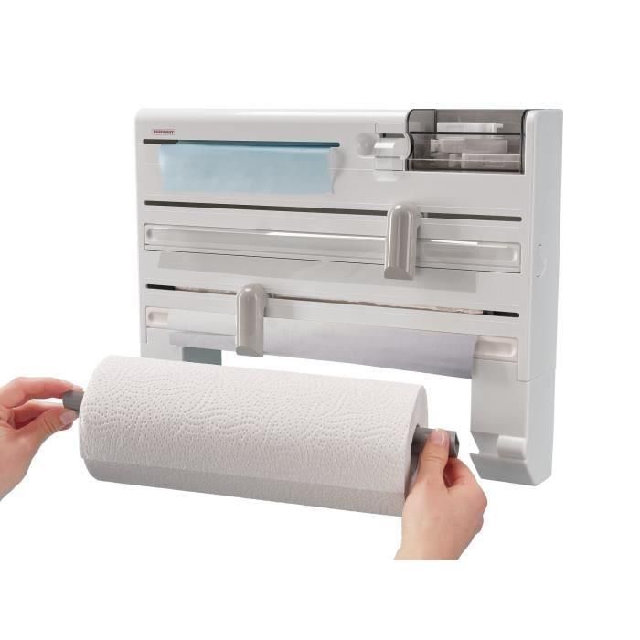 Dispensador de 3 rollos LEIFHEIT Parat Plus - Blanco y gris 3 Dispensador de 3 rollos LEIFHEIT Parat Plus - Blanco y gris 3